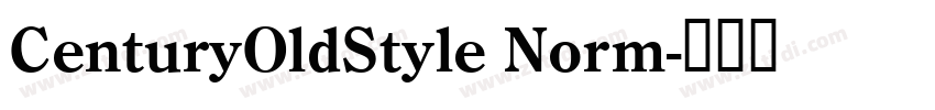 CenturyOldStyle Norm字体转换